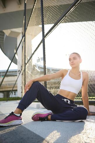 بنطال الركض النسائي من Pinspark مع جيوب برباط للجري، بنطال رياضي مدبب للركض، صالة غير رسمية للتمرين in Kuwait