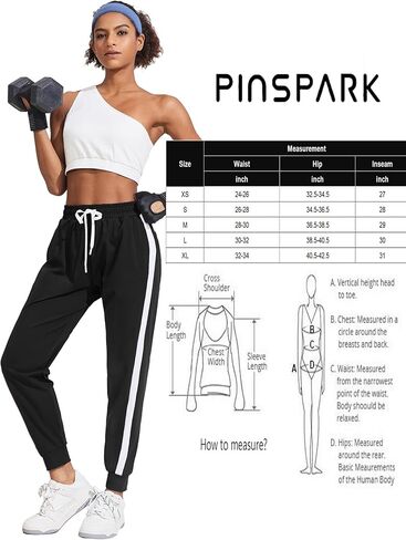 بنطال الركض النسائي من Pinspark مع جيوب برباط للجري، بنطال رياضي مدبب للركض، صالة غير رسمية للتمرين in Kuwait
