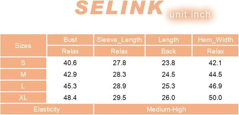 سويت شيرت SELINK للنساء بياقة دائرية وأكمام طويلة وقمصان بلوفر كاجوال خفيفة الوزن in Kuwait