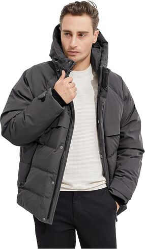 Orolay Men's Down Jacket with Adjustable Hood in Kuwait