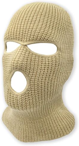 3 Hole Knitted Full Face Ski Mask Winter Balaclava Face Cover for Outdoor Sports in Saudi Arabia