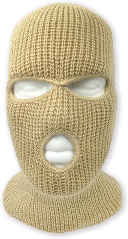 3 Hole Knitted Full Face Ski Mask Winter Balaclava Face Cover for Outdoor Sports in Saudi Arabia