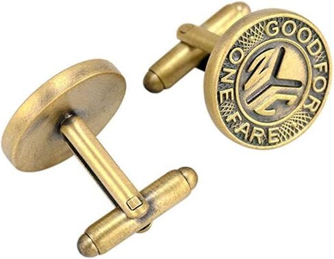 NYC Subway Bus Token Pair Cufflinks in Saudi Arabia