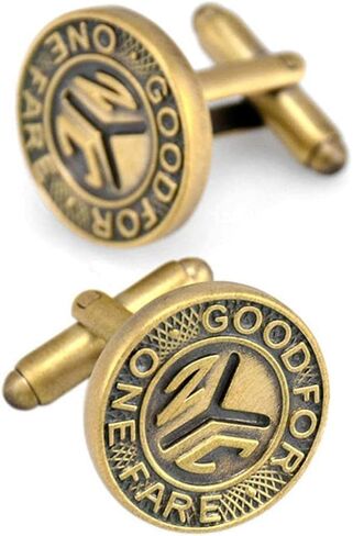 NYC Subway Bus Token Pair Cufflinks in Saudi Arabia