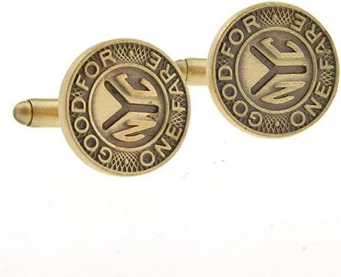 NYC Subway Bus Token Pair Cufflinks in Saudi Arabia