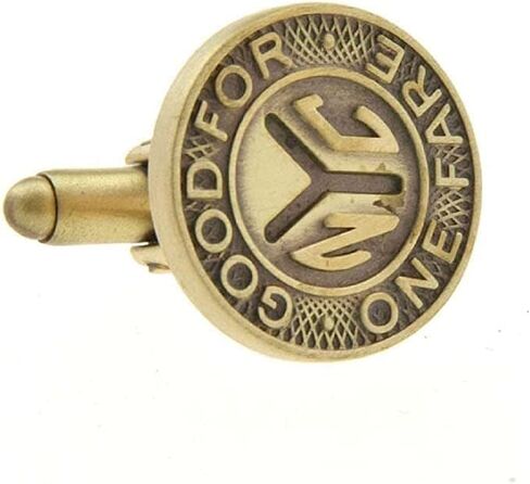 NYC Subway Bus Token Pair Cufflinks in Saudi Arabia