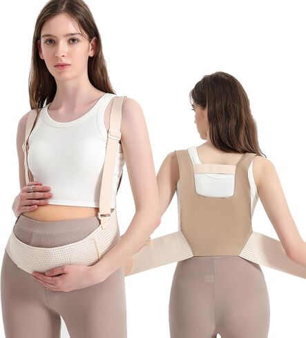 taynoes Maternity Belly Band Pregnancy Support for Abdomen, Pelvic, Waist, Back Pain,Breathable with Detachable Shoulder Strap, Adjustable Sizes，Pregnancy Must Haves Essentials (X-Large) in Kuwait