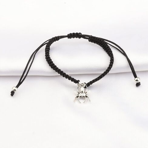 WSNANG Halloween Wish Bracelet Ghost Skeleton Bat Spider Witch Charm Wish Bracelet Halloween Party Favor Halloween Card Gift in Saudi Arabia