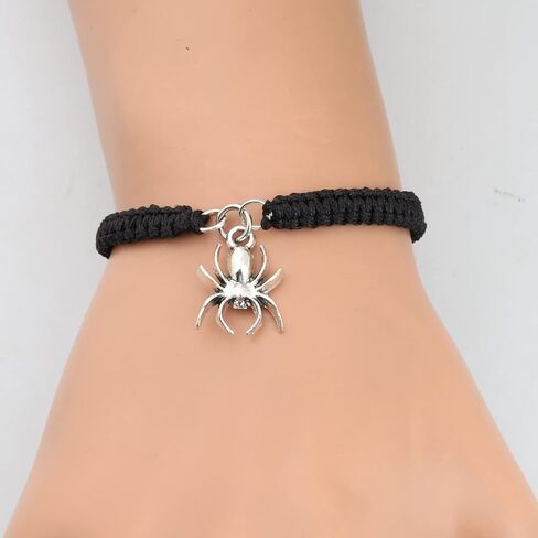 WSNANG Halloween Wish Bracelet Ghost Skeleton Bat Spider Witch Charm Wish Bracelet Halloween Party Favor Halloween Card Gift in Saudi Arabia