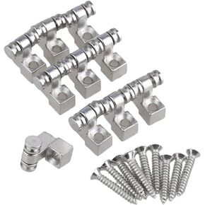 Yibuy 10PCS Guitar Roller String Trees Retainers Chrome Guitar String Trees w/Screws in Saudi Arabia
