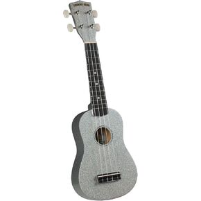 Diamond Head, 4-String Soprano Hot Rod Uke Silver Sparkle, Cadillac Chrome, (DU-149)