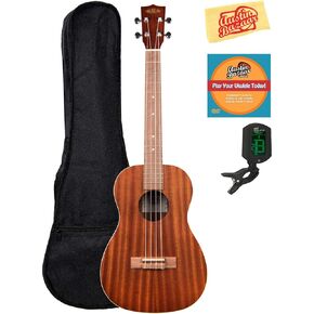 Kala KA-C Mahogany Concert Ukulele Bundle with Hard Case, Clip-On Tuner, Austin Bazaar Instructional DVD, and Polishing Cloth in Kuwait