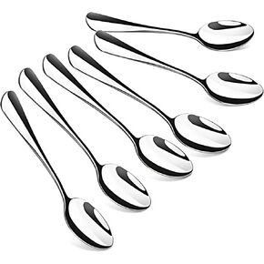 yasheng Mini 18/10 Stainless Steel Bistro Spoon 12.5 cm (4.9 Inch), Set of 6 in Saudi Arabia