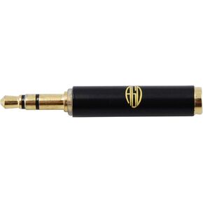 AGD TRRS to TRS Male to Female 4pin 3pin / 3 to 2 Rings Adapter for Small Mini Lavalier Lapel Omnidirectional Condenser Microphone Apple iPhone Android Cellphones Noice Noise Cancelling Mic (AGDC)