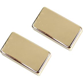 2Pcs Made of Copper Guitar Humbucker Pickup Covers No Holes for Electric Guitar Replacement (Black)