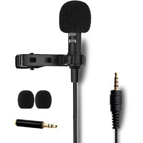 اس تي اي كيو ميكروفون لافالير احترافي مكثف متعدد الاتجاهات - ميكروفون جاك 3.5 ملم - مثالي لتسجيل اليوتيوب والمقابلات والفيديو (مناسب للايفون / اندرويد / الكمبيوتر / الكاميرا) in Kuwait