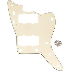 Musiclily Pro 13-Hole 65 60s Vintage Guitar Pickguard for Fender American Jazzmaster, 4Ply Vintage Tortoise