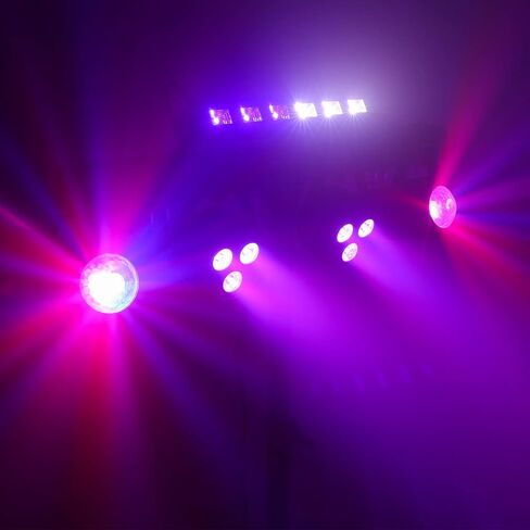 Telbum DJ Lights LED Party Bar مع حامل، DMX وأضواء DJ المنشط بالصوت للحفلات، حزمة إضاءة DJ للتحكم عن بعد، نظام إضاءة المسرح المحمول للحفلات، الفرقة، الزفاف، العروض in Kuwait