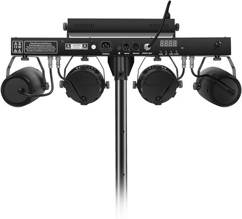 Telbum DJ Lights LED Party Bar مع حامل، DMX وأضواء DJ المنشط بالصوت للحفلات، حزمة إضاءة DJ للتحكم عن بعد، نظام إضاءة المسرح المحمول للحفلات، الفرقة، الزفاف، العروض in Kuwait