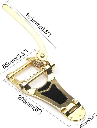 Electric Guitar Vibrato Tremolo Bridge Tailpiece Big Rocking Rod Pulling String Board for LP, ETC Chrome in Kuwait