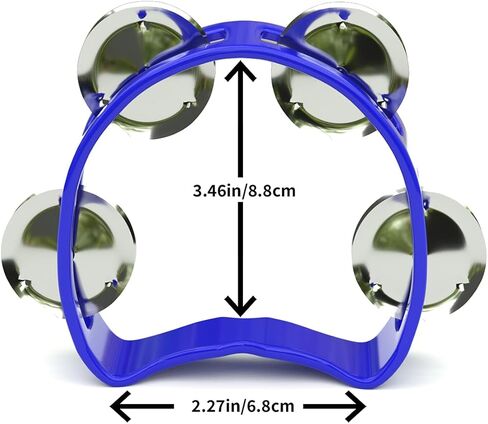 MUSCELL Tambourine for Kids,Noise Makers Noisemakers Christmas Jingle Bells Hand Bells for Party Favors,Sporting Events - 6 Pack Multicolor in Kuwait