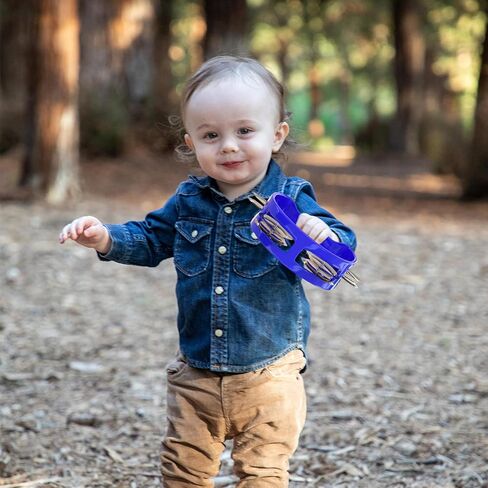 MUSCELL Tambourine for Kids,Noise Makers Noisemakers Christmas Jingle Bells Hand Bells for Party Favors,Sporting Events - 6 Pack Multicolor in Kuwait