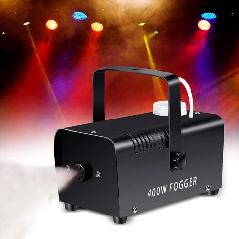 جهاز ضباب من ريتيسيه مكون من مجموعتين للهالوين مع 6 مصابيح LED ملونة وجهاز تحكم عن بعد لاسلكي مع سلك طاقة وجهاز استقبال ودليل لحفلات الزفاف تأثير مرحلة DJ (نمط أنيق، 500 واط) in Kuwait