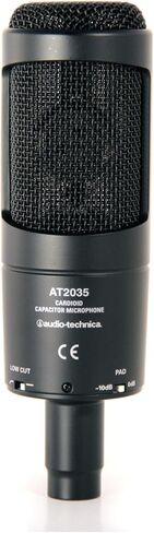 Audio Technica AT2035 Condenser Mic + Pop Filter + Mic Stand + XLR Cable in Saudi Arabia