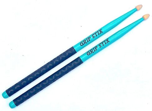 GRIP STIX بطول 15 بوصة باللون الوردي مع أعواد طبلة أرجوانية غير قابلة للانزلاق - مثالية لجميع أنواع الطبول، وتمارين القلب والتمارين الهوائية واللياقة البدنية in Kuwait