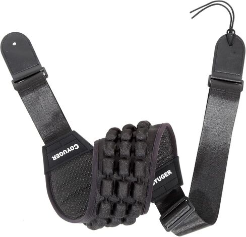Coyuger Air Cell Guitar Strap for Electric & Bass with 3" Wide Neoprene Pad Guitar Strap Adjustable Length from 48" to 57", Gift for Guitar Players in Saudi Arabia