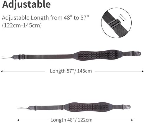 Coyuger Air Cell Guitar Strap for Electric & Bass with 3" Wide Neoprene Pad Guitar Strap Adjustable Length from 48" to 57", Gift for Guitar Players in Saudi Arabia