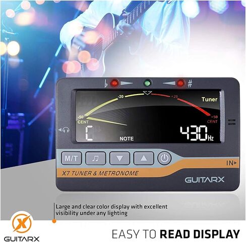 جيتار اكس موالف ومولد نغمة ومولد نغمة لجميع الادوات - أوضاع كروماتيك وجيتار وقيثارة وكمان وباس من اكس 7 in Kuwait