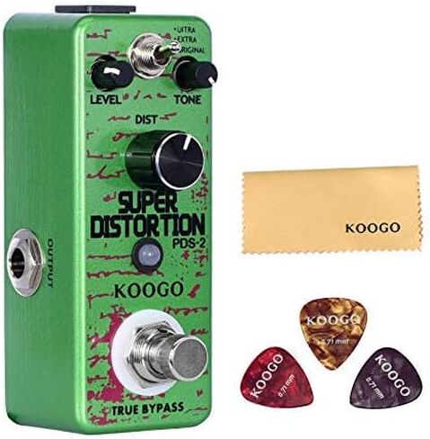 دواسة Koogo DIST-4 Distortion مع دواسة كلاسيكية سولو/صلبة الحافة / Crunch/Classic Rock Rythm Sound Guitar Effect in Kuwait