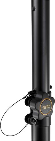 Auray SS-47A-PB Deluxe Lightweight Height-Adjustable Aluminum Speaker Stands with Tripod Base and Carrying Case in Kuwait