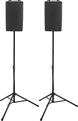 Auray SS-47A-PB Deluxe Lightweight Height-Adjustable Aluminum Speaker Stands with Tripod Base and Carrying Case in Kuwait