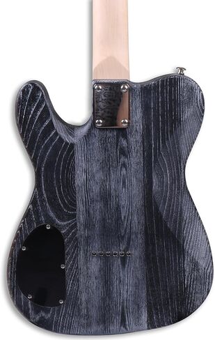 جيتار كهربائي Sunsmile بالحجم الكامل مع جسم رماد وعنق خشب القيقب الصلب ولوحة أصابع التقاطات H-H وجسر ثابت مثبت بمسامير من الكروم مع حقيبة وحزام. in Kuwait