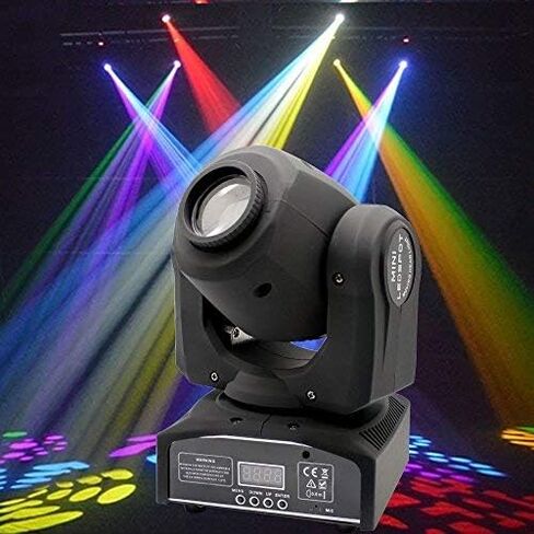 60W Moving Head Lights 6 IN1 DMX-512 16/18 Channels Stage Lighting Sound Activated Spotlight RGBW+Amber+UV for Party KTV Pub Bar Disco Dj Show Wedding Ceremony (7 * 12w-2PCS) in Kuwait