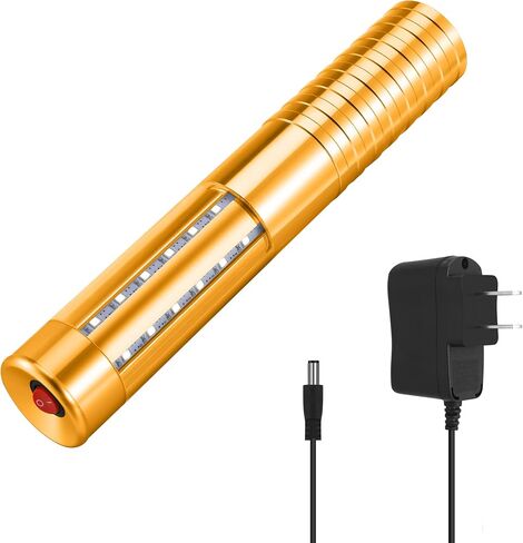 مصباح ليد ستروب باتون لخدمة الزجاجات، زجاجة ضوء خدمة زجاجة ضوء قابل لاعادة الاستخدام مع 3 اوضاع اضاءة للنوادي الليلية وحفلات الزفاف ومستلزمات الانشطة (ذهبي) in Kuwait