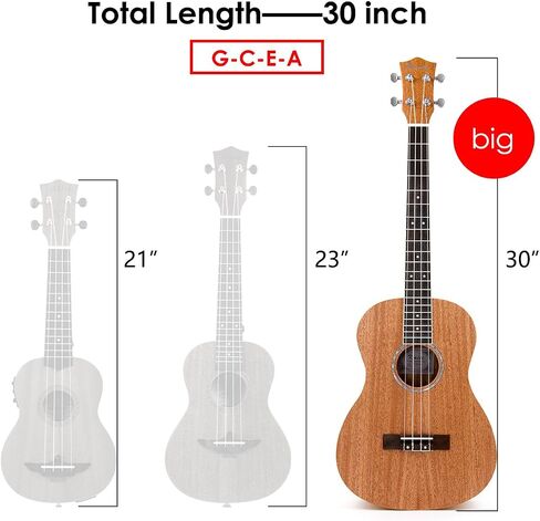 Kmise, 4-String Ukulele, Right, Spruce Top Mahogany Back Side (MI2306) in Kuwait