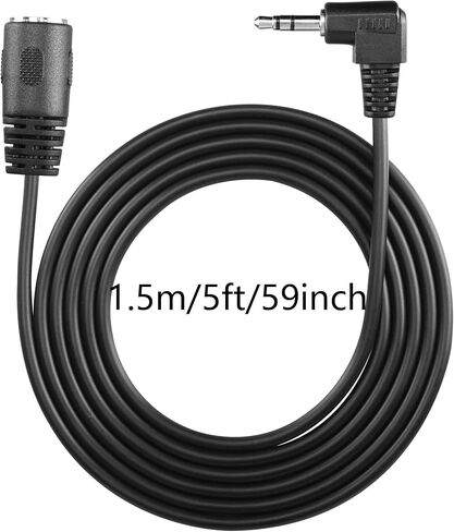 كابل SinLoon 5-Pin DIN أنثى، 5 Pin Din إلى 90 درجة 3.5 مم (1/8 بوصة) كابل صوت ستيريو TRS ذكر جاك لنظام B & O تشغيل مخرج إشارة الآلة الموسيقية 1.6FT (0.5 متر 5-PIN F) in Kuwait