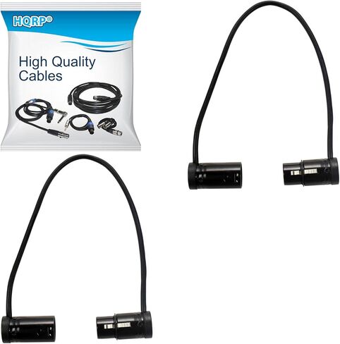 كابل HQRP ذو 3 دبابيس XLR أنثى إلى 3 دبابيس XLR ذكر ذو زاوية قابلة للتعديل متوافق مع أجهزة الصوت 302، 552، 633، 688، 788T، خلاط/مسجل in Kuwait