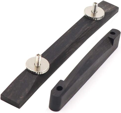 DISENS خشب الأبنوس غيتار جسور 6 سلسلة قابلة للتعديل جاز Archtop غيتار جسر اصلاح قطع غيار in Kuwait