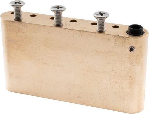 Musiclily Ultra 52.5mm (2-1/16 inch) String Spacing Solid Steel Push-in Style Tremolo Block for Strat Style Electric Guitar Wilkinson M Series Bridge, 40mm Tall in Saudi Arabia