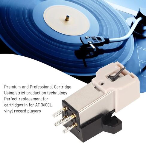 AT-3600L Magnetic Cartridge Stylus, LP Magnetic Cartridge Stylus with LP Needle, High Accuracy Replacement Magnet Turntable Cartridge for Turntable Record Player in Saudi Arabia
