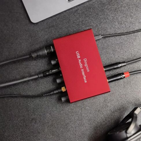 واجهة صوت USB، واجهة صوت اكس ال ار 48 فولت طاقة فانتوم، تدعم الجيتار، برامج مجمعة بدون تحميل متوافقة مع معظم دي ايه دبليو (واجهة صوت مع كيبل اكس ال ار) in Kuwait