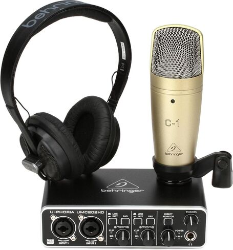 Behringer U-Phoria Studio Pro Recording/Podcasting Bundle in Saudi Arabia