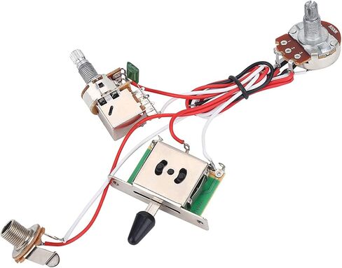 سهلة التركيب من Crisis، مجموعة أدوات أسلاك كهربائية سلكية مسبقًا، مجموعة أحزمة أسلاك الجيتار، صيانة التقاطات منخفضة الضوضاء للتوصيل بالجيتار الكهربائي in Kuwait