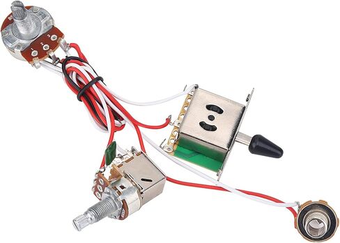 سهلة التركيب من Crisis، مجموعة أدوات أسلاك كهربائية سلكية مسبقًا، مجموعة أحزمة أسلاك الجيتار، صيانة التقاطات منخفضة الضوضاء للتوصيل بالجيتار الكهربائي in Kuwait