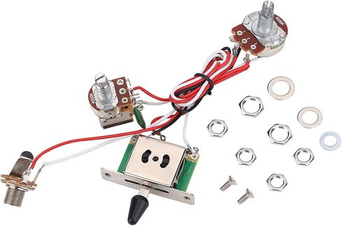 سهلة التركيب من Crisis، مجموعة أدوات أسلاك كهربائية سلكية مسبقًا، مجموعة أحزمة أسلاك الجيتار، صيانة التقاطات منخفضة الضوضاء للتوصيل بالجيتار الكهربائي in Kuwait