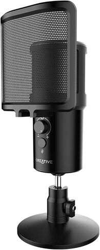 Creative Live! Mic M3 24-bit/96kHz USB Microphone with Cardioid/Omni Polar Patterns, Mic-Monitoring, Mute Button, Detachable Pop Filter/Table Stand in Kuwait